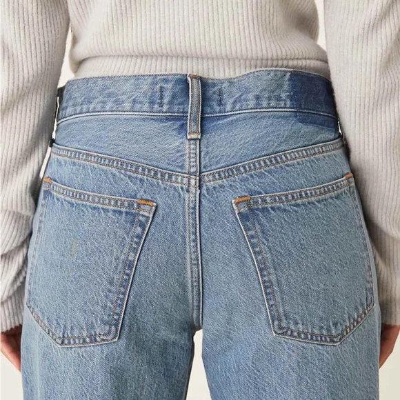 Abercrombie & Fitch Low Rise Loose Jeans Size 25 Curve Love - Picture 2 of 7